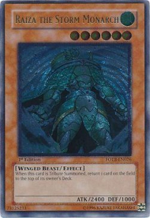 Yu-Gi-Oh! FOTB Raiza the Storm Monarch (V.2 - Ultimate Rare)