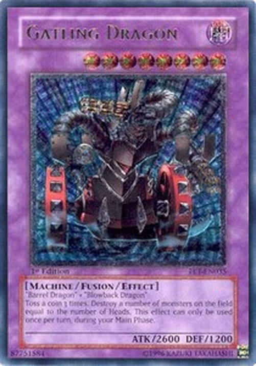 Yu-Gi-Oh! FET Gatling Dragon (V.2 - Ultimate Rare)