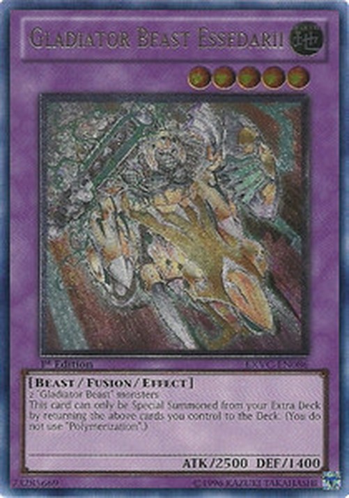 Yu-Gi-Oh! EXVC Gladiator Beast Essedarii (V.2 - Ultimate Rare)
