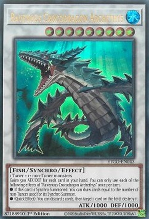 Yu-Gi-Oh! ETCO Ravenous Crocodragon Archethys