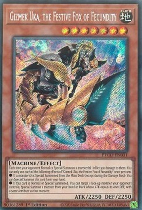 Yu-Gi-Oh! ETCO Gizmek Uka, the Festive Fox of Fecundity