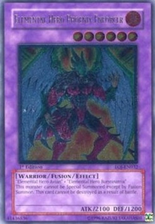 Yu-Gi-Oh! EOJ Elemental HERO Phoenix Enforcer (V.2 - Ultimate Rare)