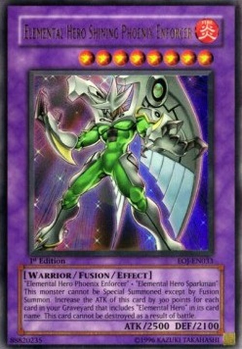 Yu-Gi-Oh! EOJ Elemental HERO Shining Phoenix Enforcer (V.1 - Ultra Rare)