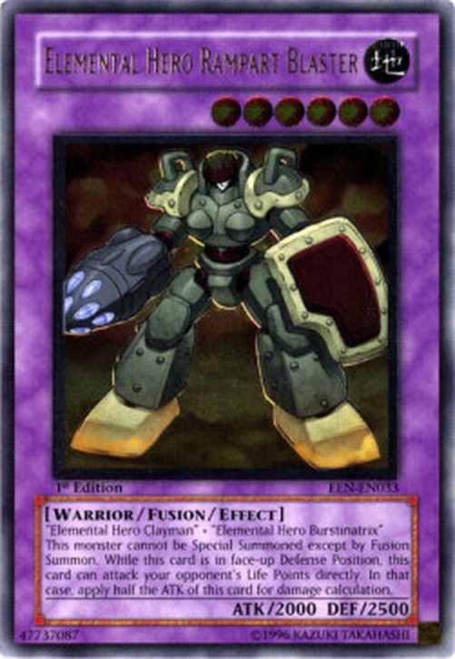 Yu-Gi-Oh! EEN Elemental HERO Rampart Blaster (V.2 - Ultimate Rare)