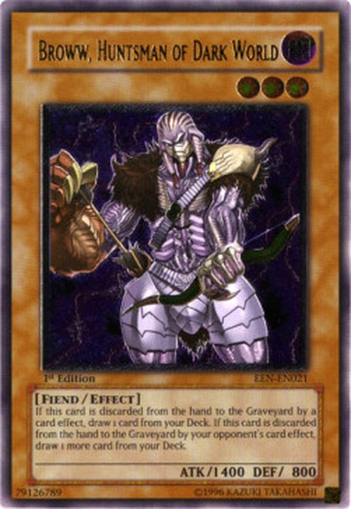 Yu-Gi-Oh! EEN Broww, Huntsman of Dark World (V.2 - Ultimate Rare)