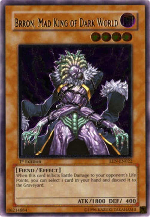Yu-Gi-Oh! EEN Brron, Mad King of Dark World (V.2 - Ultimate Rare)