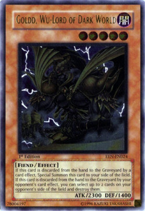 Yu-Gi-Oh! EEN Goldd, Wu-Lord of Dark World (V.2 - Ultimate Rare)