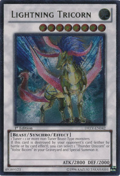 Yu-Gi-Oh! DREV Lightning Tricorn (V.2 - Ultimate Rare)