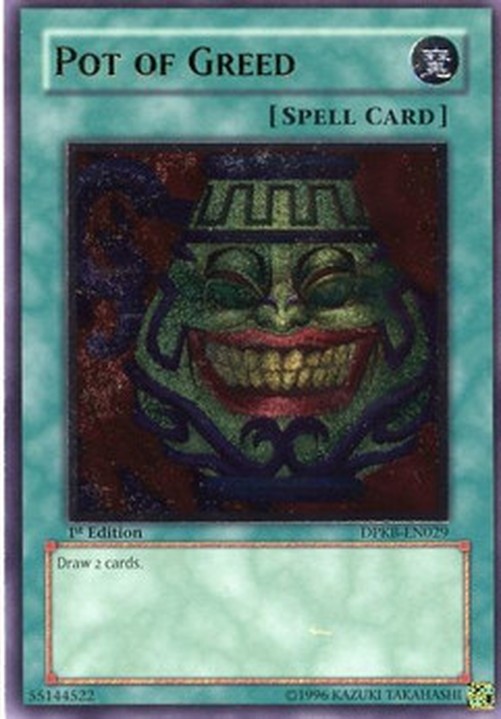 Yu-Gi-Oh! DPKB Pot of Greed (V.1 - Ultimate Rare)