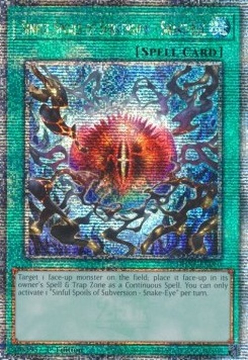 Yu-Gi-Oh! DUNE Sinful Spoils of Subversion - Snake-Eye (V.2 - Quarter Centu
