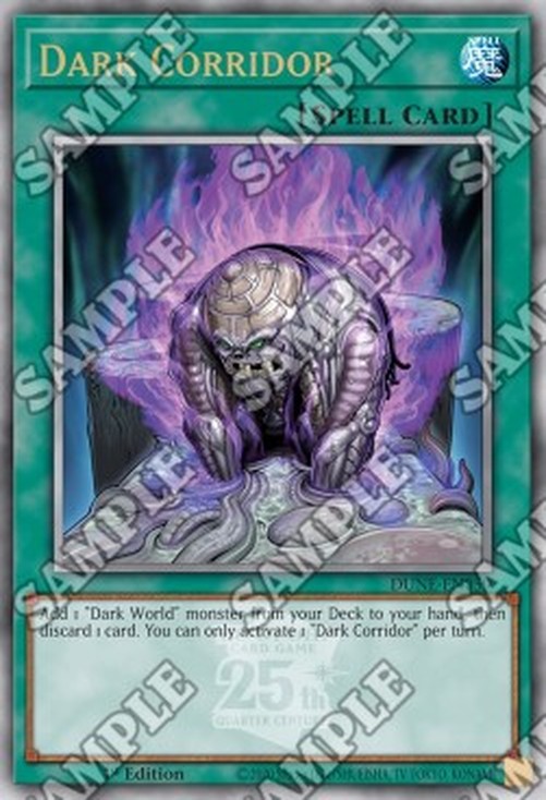 Yu-Gi-Oh! DUNE Dark Corridor (V.2 - Quarter Century Secret Rare)