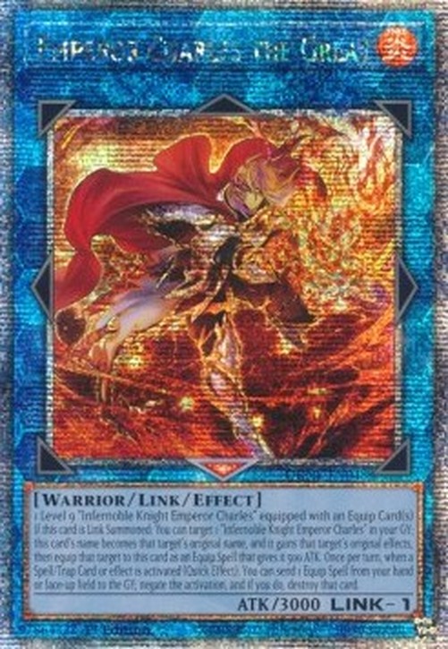 Yu-Gi-Oh! DUNE Emperor Charles the Great (V.2 - Quarter Century Secret Rare