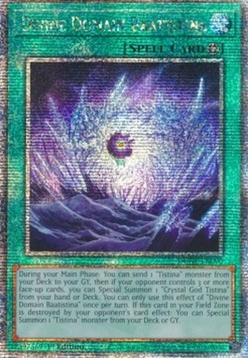 Yu-Gi-Oh! DUNE Divine Domain Baatistina (V.2 - Quarter Century Secret Rare)