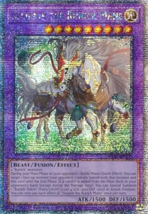 Yu-Gi-Oh! DUNE Sleipnir the Runick Mane (V.2 - Quarter Century Secret Rare)