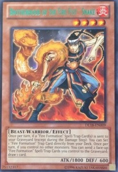 Yu-Gi-Oh! DL18 Brotherhood of the Fire Fist - Snake (V.2 - Rare)