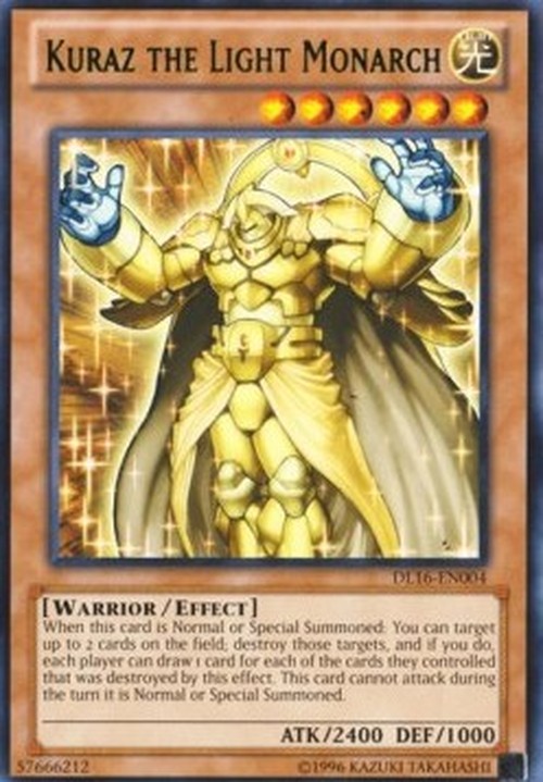 Yu-Gi-Oh! DL16 Kuraz the Light Monarch (V.2 - Rare)