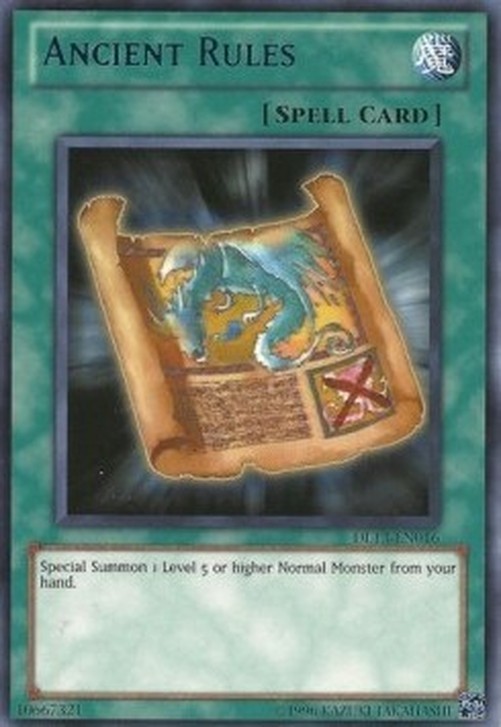 Yu-Gi-Oh! DL13 Ancient Rules (V.1 - Rare)