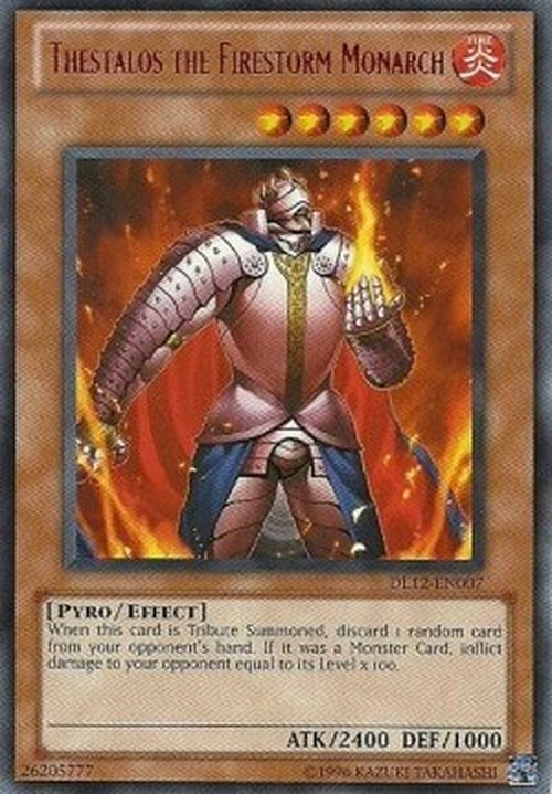 Yu-Gi-Oh! DL12 Thestalos the Firestorm Monarch (V.4 - Rare)