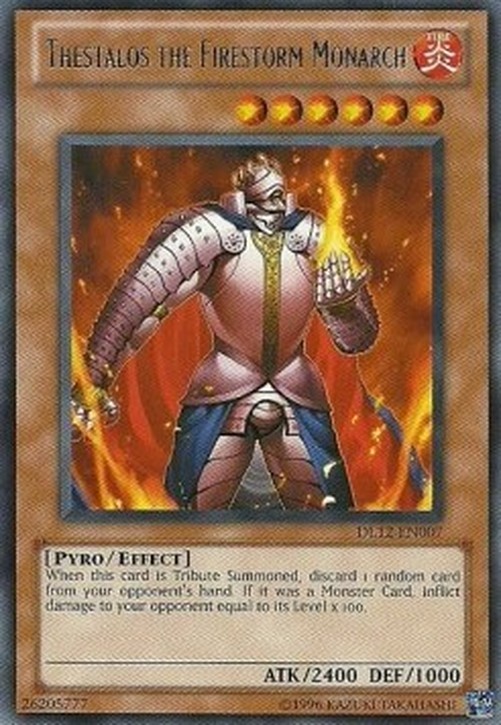 Yu-Gi-Oh! DL12 Thestalos the Firestorm Monarch (V.1 - Rare)