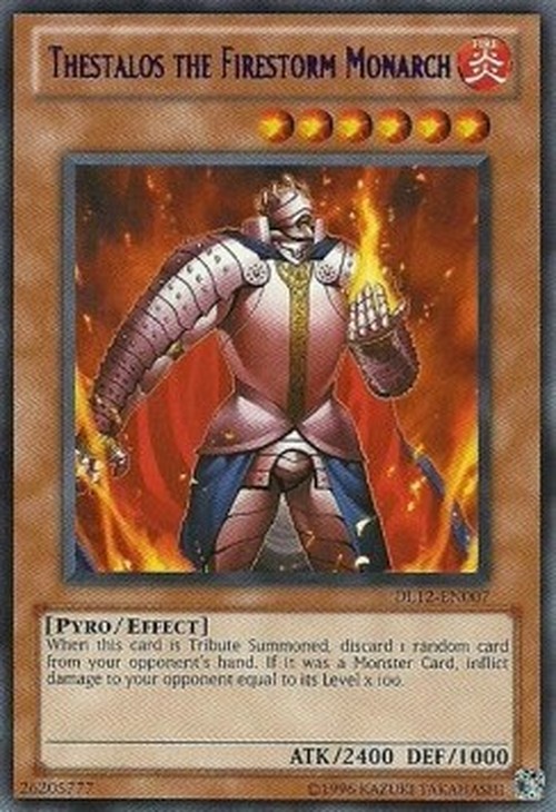 Yu-Gi-Oh! DL12 Thestalos the Firestorm Monarch (V.3 - Rare)
