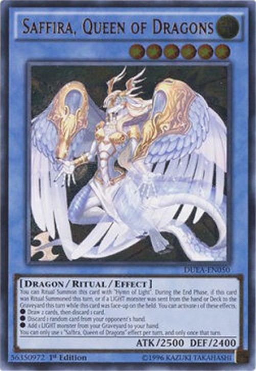 Yu-Gi-Oh! DUEA Saffira, Queen of Dragons (V.2 - Ultimate Rare)