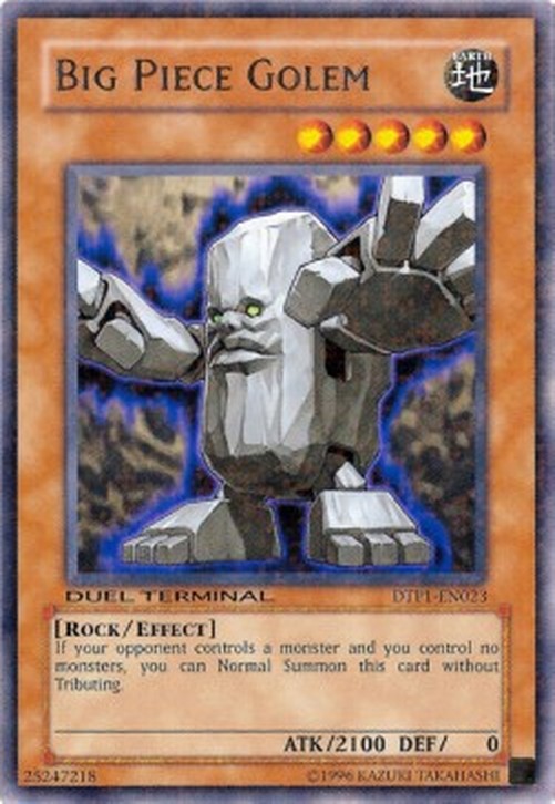 Yu-Gi-Oh! DTP1 Big Piece Golem