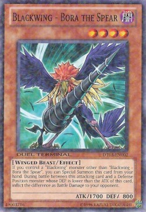 Yu-Gi-Oh! DT03 Blackwing - Bora the Spear