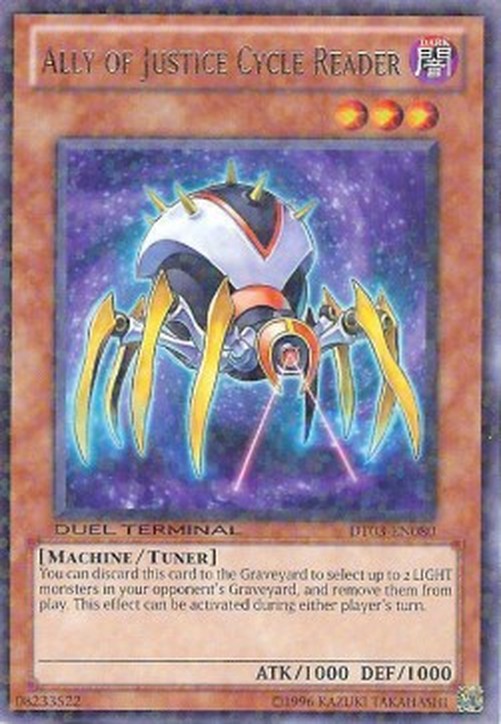 Yu-Gi-Oh! DT03 Ally of Justice Cycle Reader