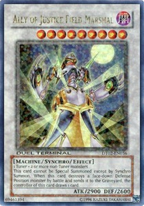 Yu-Gi-Oh! DT02 Ally of Justice Field Marshal