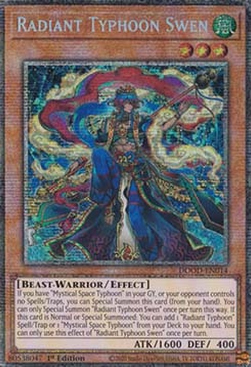 Yu-Gi-Oh! DOOD Radiant Typhoon Swen (V.2 - Starlight Rare)