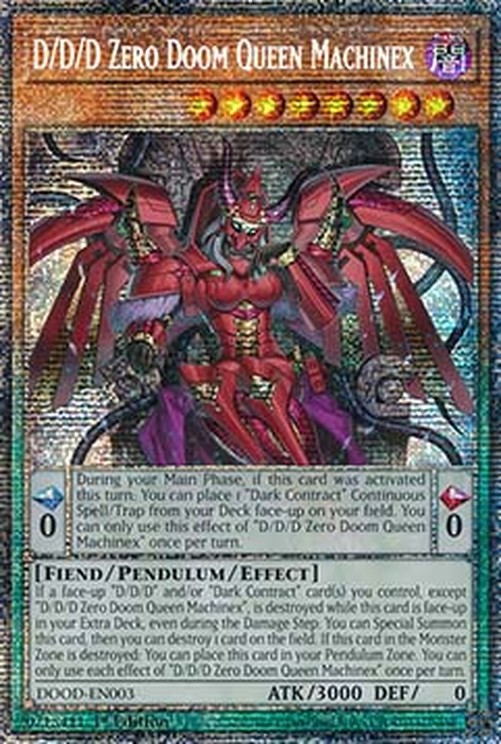 Yu-Gi-Oh! DOOD D/D/D Zero Doom Queen Machinex (V.2 - Starlight Rare)