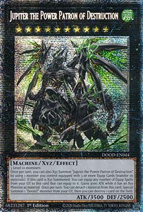 Yu-Gi-Oh! DOOD Jupiter the Power Patron of Destruction (V.2 - Starlight Rar