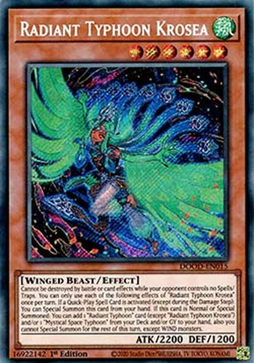 Yu-Gi-Oh! DOOD Radiant Typhoon Krosea (V.1 - Secret Rare)
