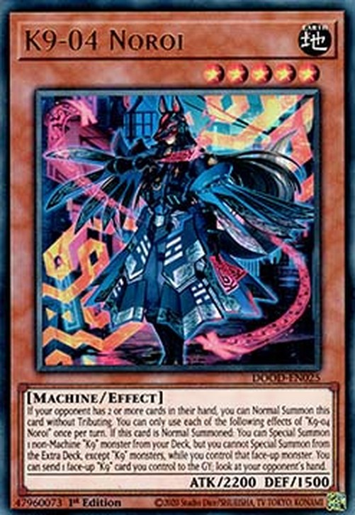 Yu-Gi-Oh! DOOD K9-04 Noroi (V.1 - Ultra Rare)