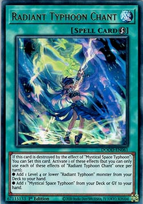 Yu-Gi-Oh! DOOD Radiant Typhoon Chant (V.1 - Ultra Rare)