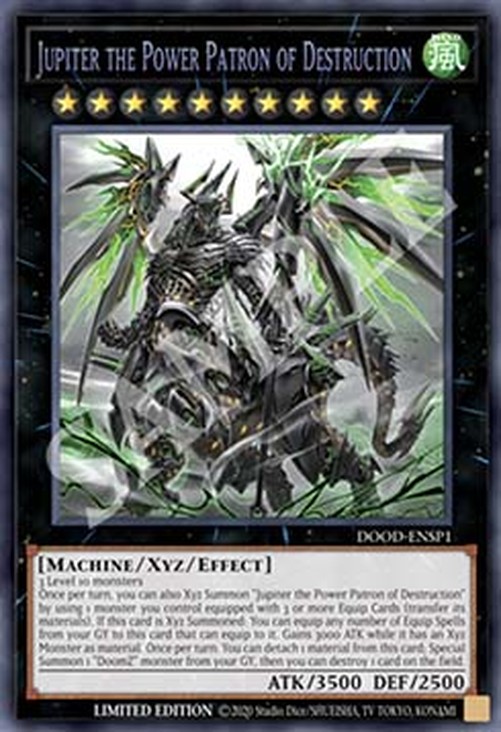 Yu-Gi-Oh! DOOD Jupiter the Power Patron of Destruction (V.3 - Secret Rare)