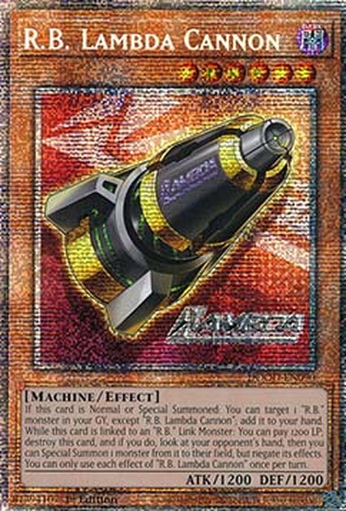 Yu-Gi-Oh! DOOD R.B. Lambda Cannon (V.2 - Starlight Rare)