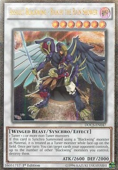 Yu-Gi-Oh! DOCS Assault Blackwing - Raikiri the Rain Shower (V.2 - Ultimate 