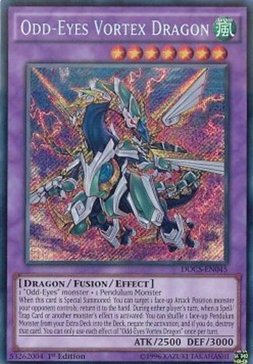 Yu-Gi-Oh! DOCS Odd-Eyes Vortex Dragon (V.1 - Secret Rare)