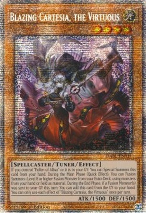 Yu-Gi-Oh! DABL Blazing Cartesia, the Virtuous (V.2 - Starlight Rare)