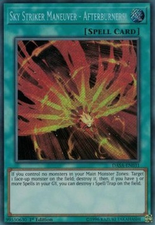Yu-Gi-Oh! DASA Sky Striker Maneuver - Afterburners!