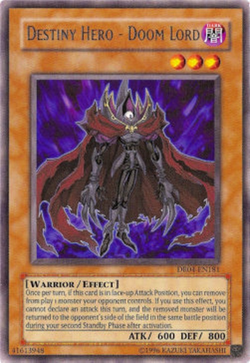 Yu-Gi-Oh! DR04 Destiny HERO - Doom Lord