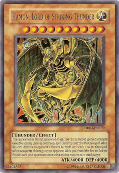 Yu-Gi-Oh! DR04 Hamon, Lord of Striking Thunder