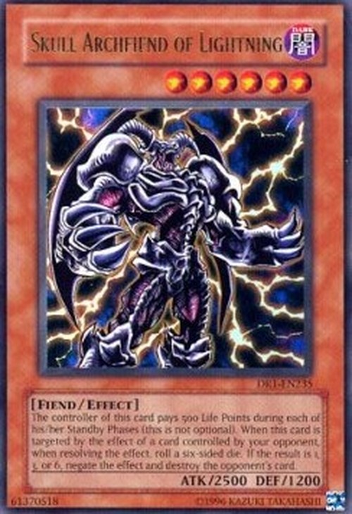 Yu-Gi-Oh! DR1 Skull Archfiend of Lightning