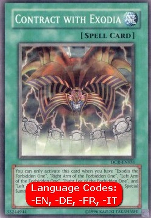 Yu-Gi-Oh! DCR Contract with Exodia (V.2 - Common)