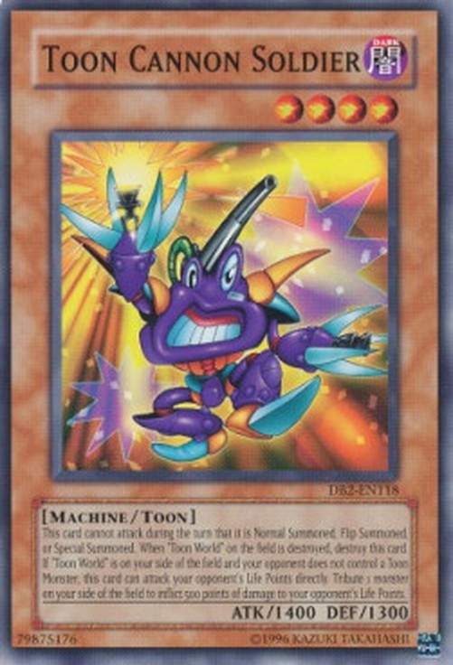 Yu-Gi-Oh! DB2 Toon Cannon Soldier
