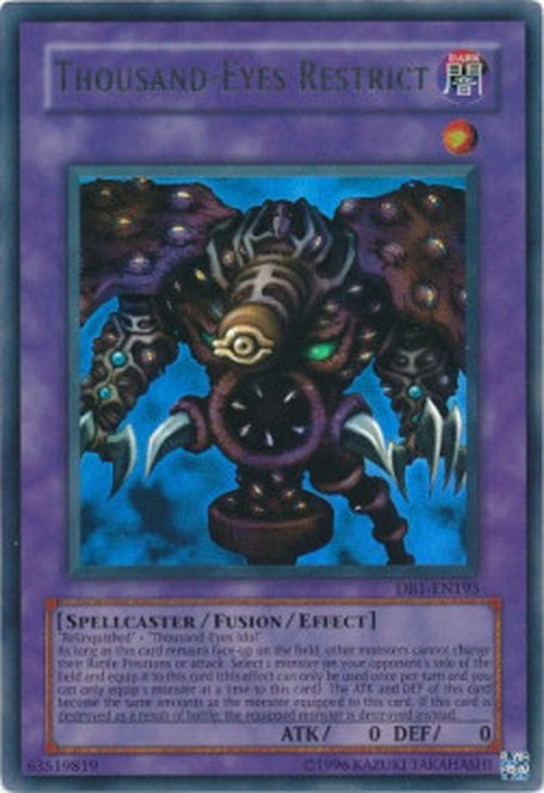 Yu-Gi-Oh! DB1 Thousand-Eyes Restrict