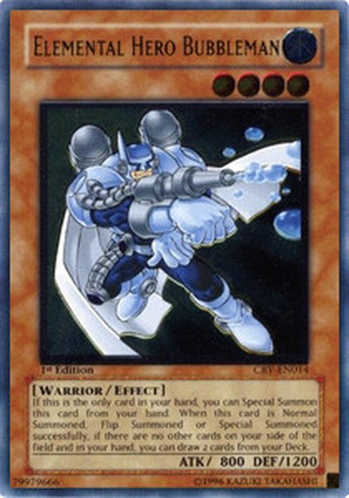 Yu-Gi-Oh! CRV Elemental HERO Bubbleman (V.2 - Ultimate Rare)