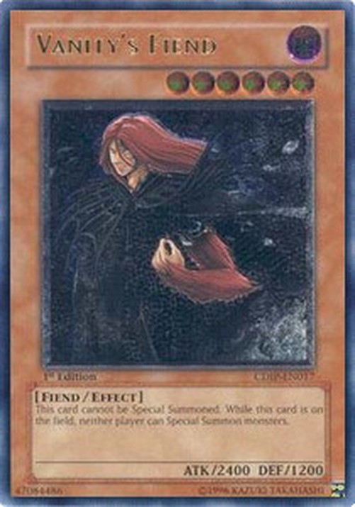 Yu-Gi-Oh! CDIP Vanity's Fiend (V.2 - Ultimate Rare)