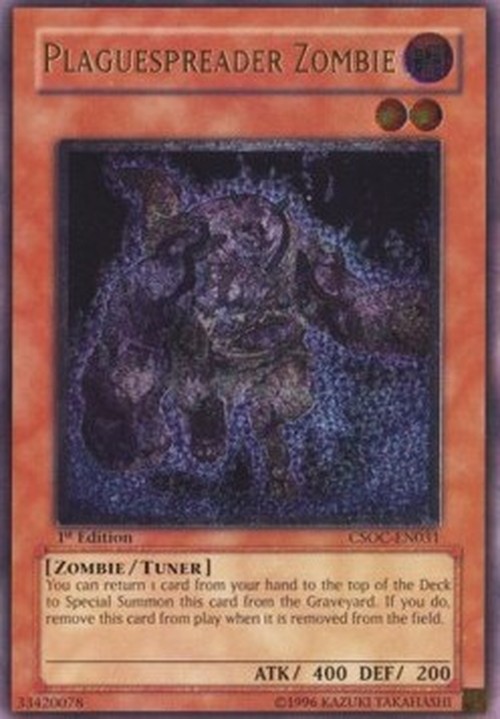 Yu-Gi-Oh! CSOC Plaguespreader Zombie (V.2 - Ultimate Rare)